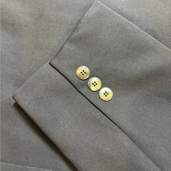 von furstenberg black men’s dinner jacket suit blazer coat w/metal buttons. 46R - Picture 13 of 15